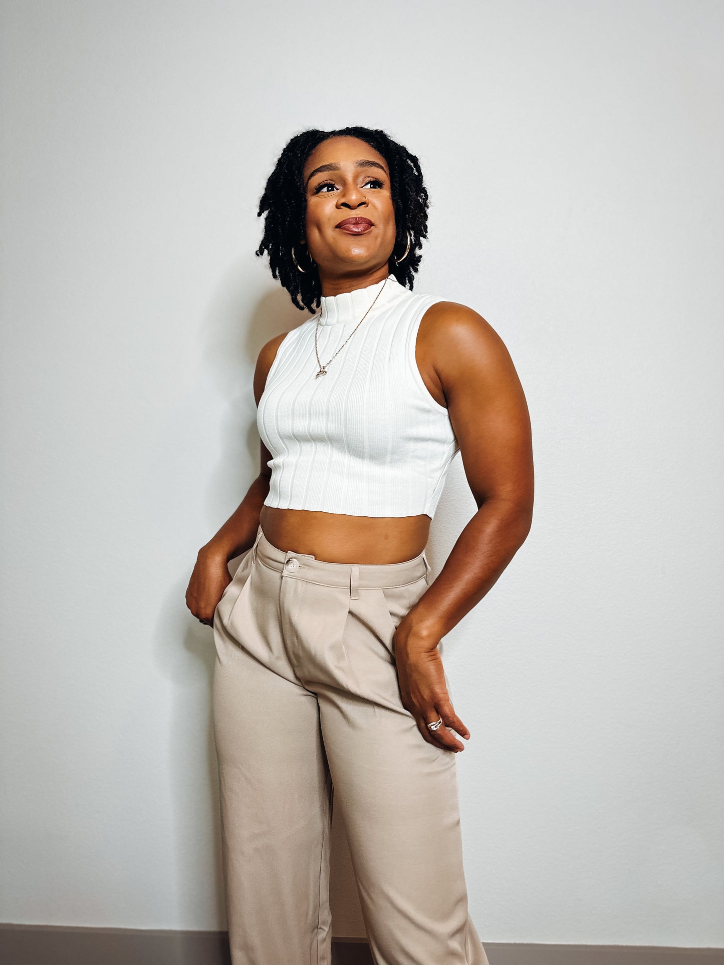 Ivory Bliss Sleeveless Sweater