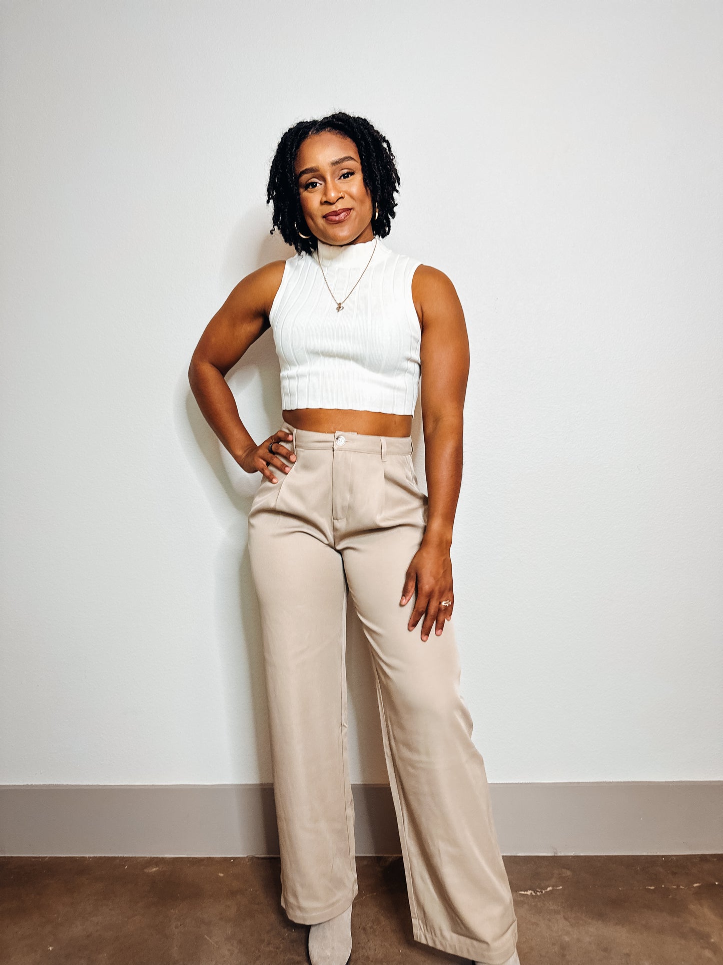 Ivory Bliss Sleeveless Sweater