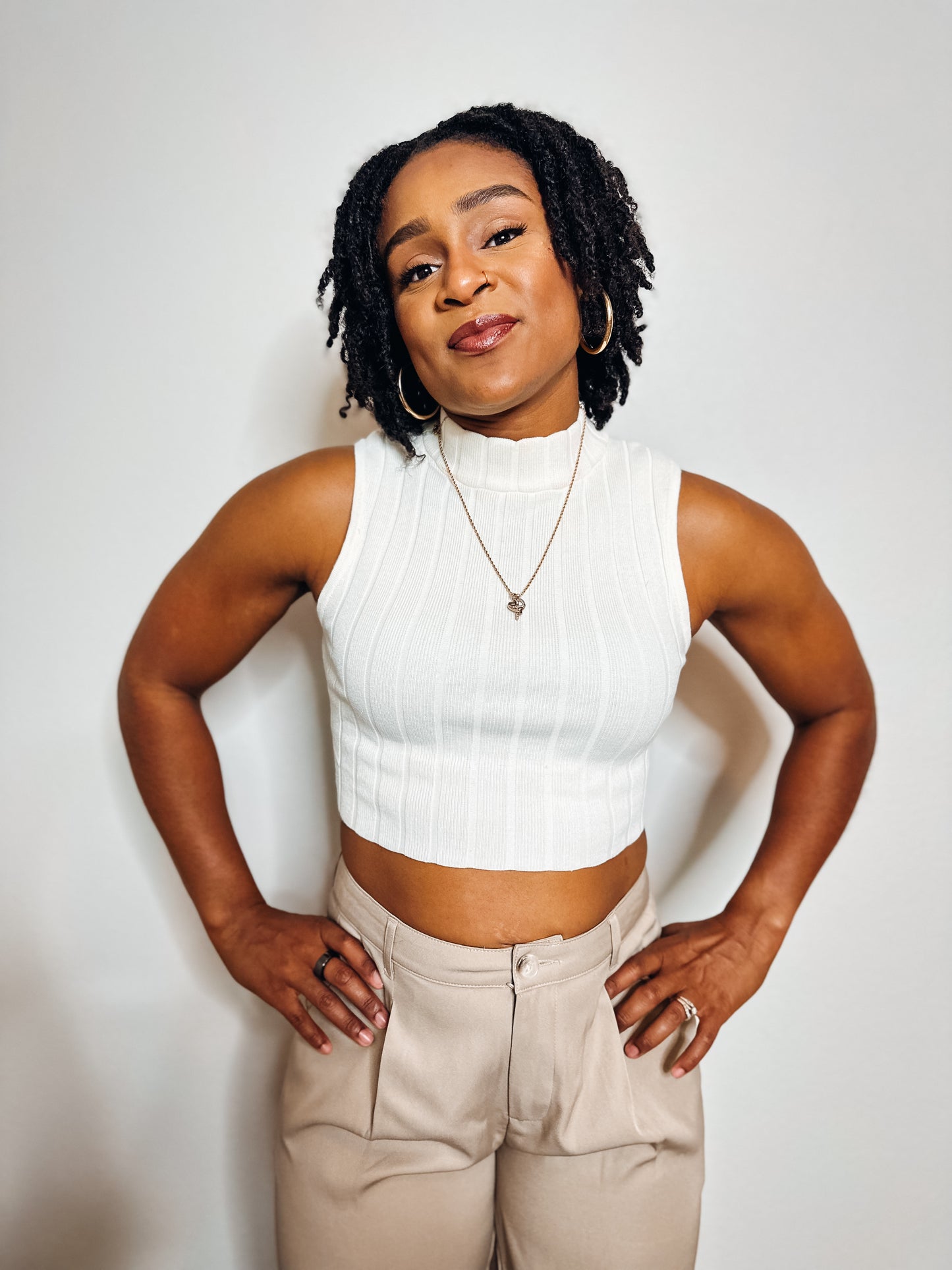 Ivory Bliss Sleeveless Sweater