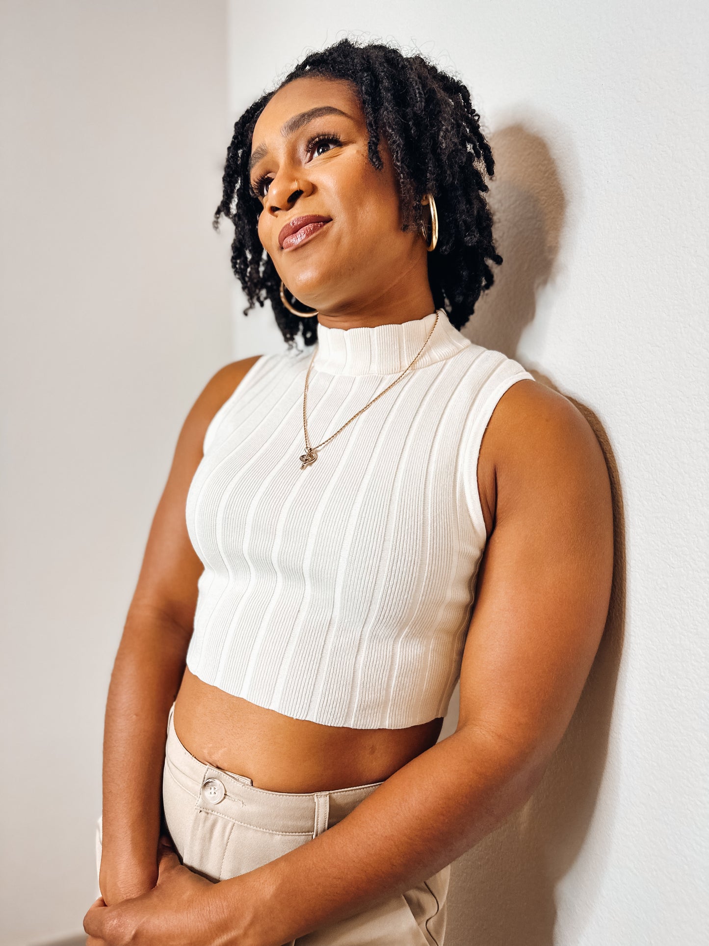 Ivory Bliss Sleeveless Sweater