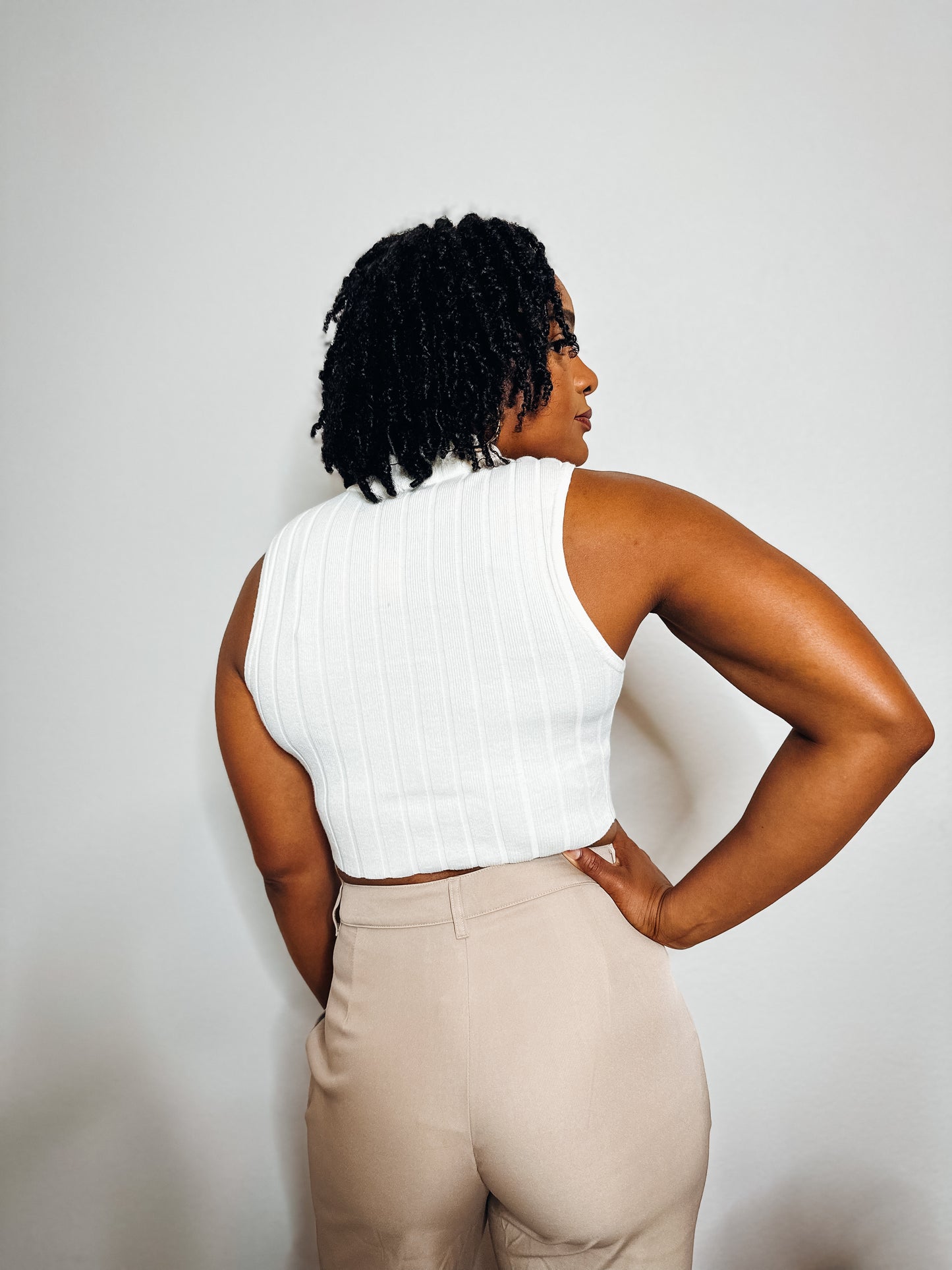 Ivory Bliss Sleeveless Sweater