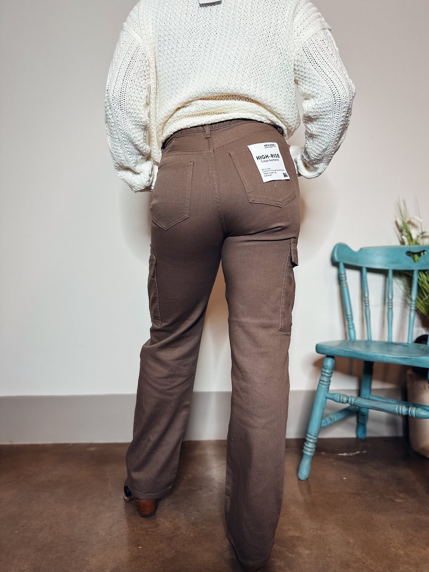 Ash Brown Cargo Pants